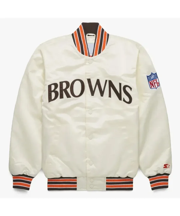 90’s Cleveland Browns Bomber Satin Jacket