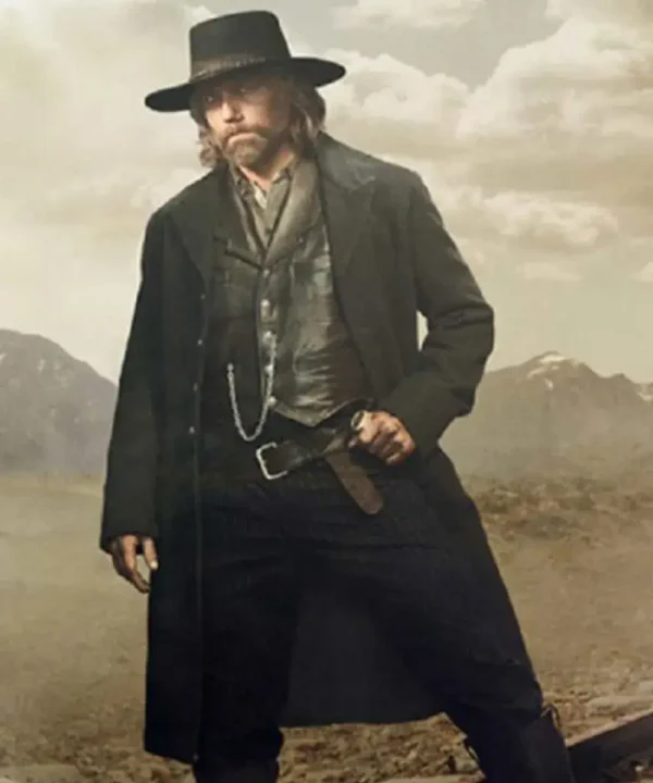 Anson Mount Hell on Wheels Black Wool Coat