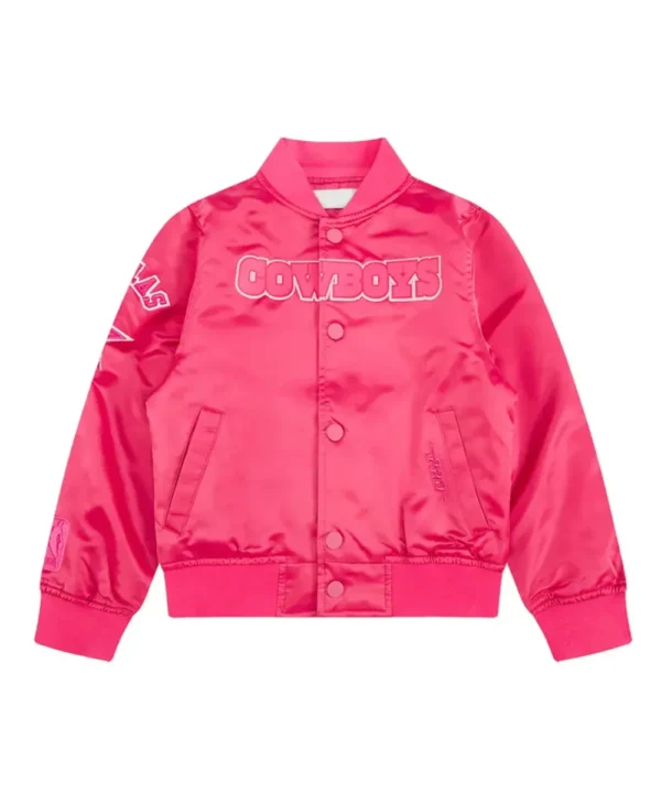 Dallas Cowboys Triple Pink Satin Jacket