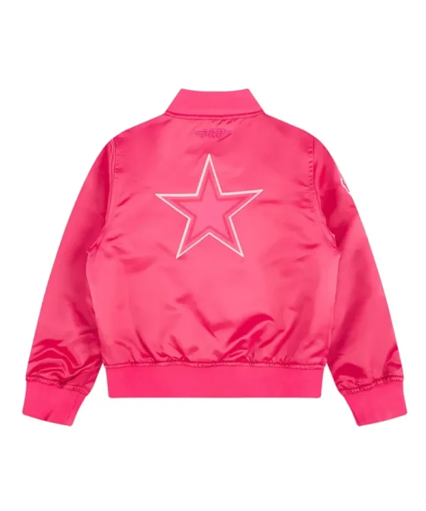 Dallas Cowboys Triple Pink Satin Jacket