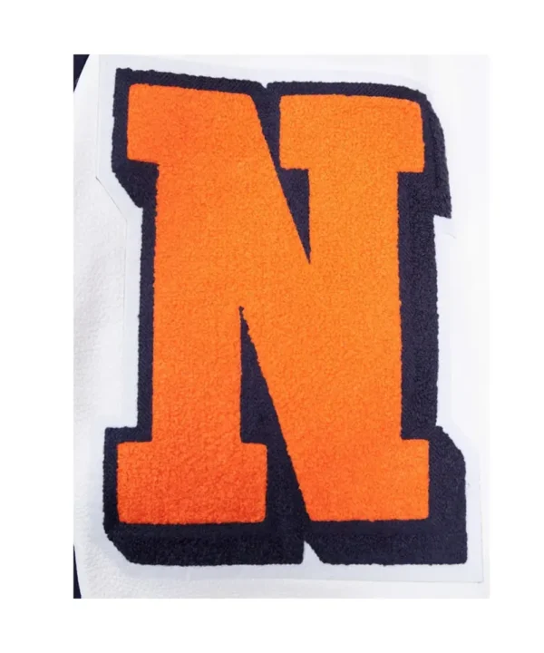 Denver Broncos Mashup Rib Varsity Wool/Leather Jacket