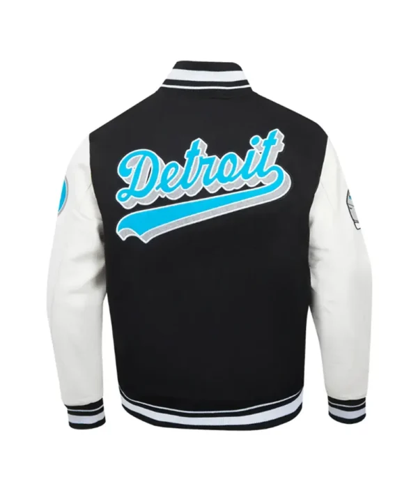 Script Tail Detroit Lions Classic Rib Varsity Jacket