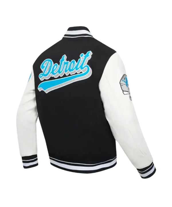 Script Tail Detroit Lions Classic Rib Varsity Jacket