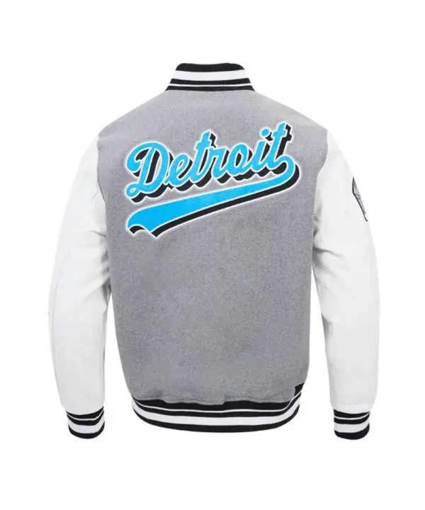 Script Tail Detroit Lions Classic Rib Varsity Jacket