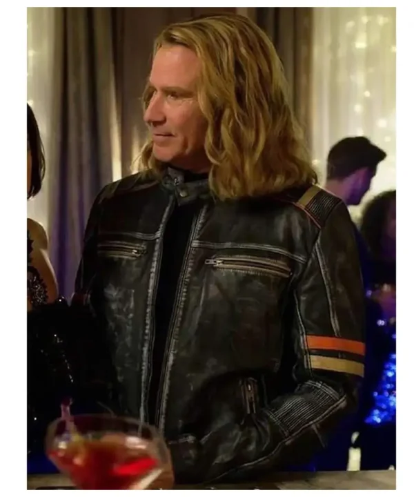 Will Ferrell Eurovision Cafe Racer Leather Jacket