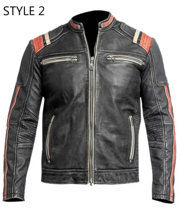 Will Ferrell Eurovision Cafe Racer Leather Jacket