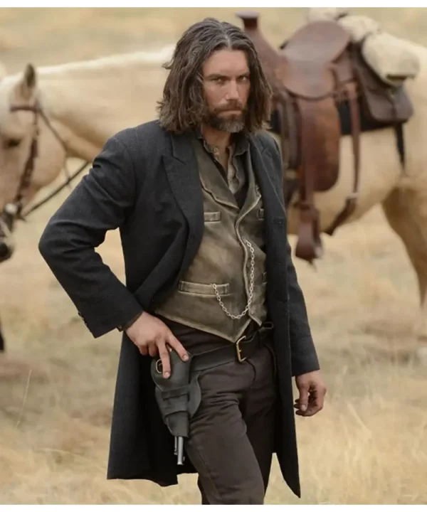 Anson Mount Hell on Wheels Black Wool Coat