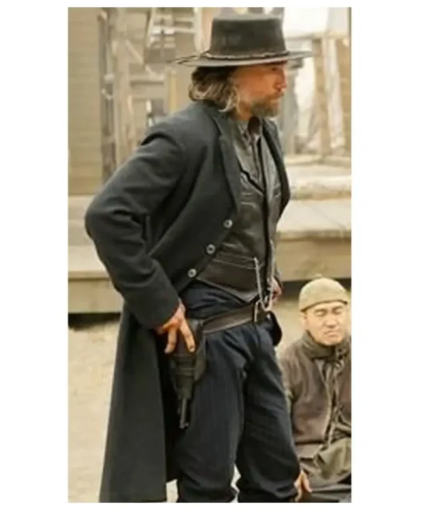 Anson Mount Hell on Wheels Black Wool Coat