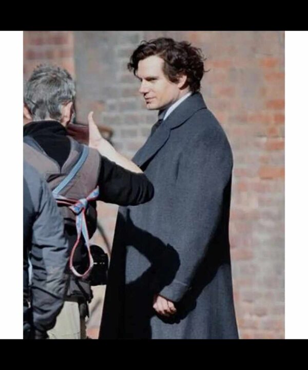 Henry Cavill Enola Holmes 2 Gray Wool Coat