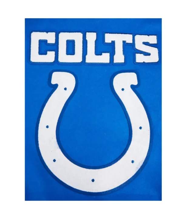 Indianapolis Colts Mashup Rib Varsity Wool/Leather Jacket