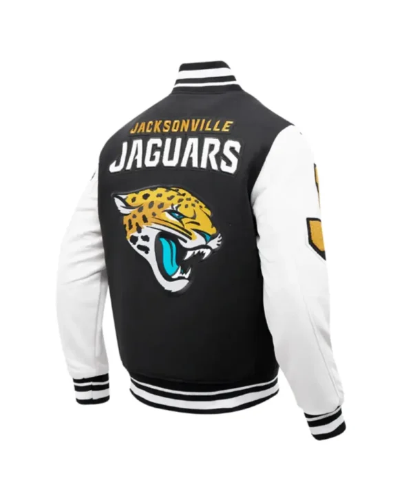 Jacksonville Jaguars Mashup Rib Varsity Wool/Leather Jacket
