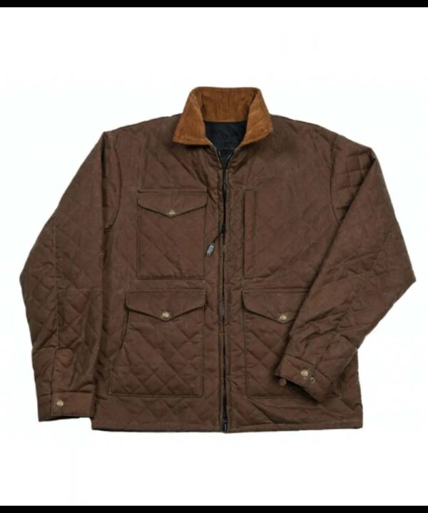 Kevin Costner Yellowstone Season 04 Brown Quilted Jacket