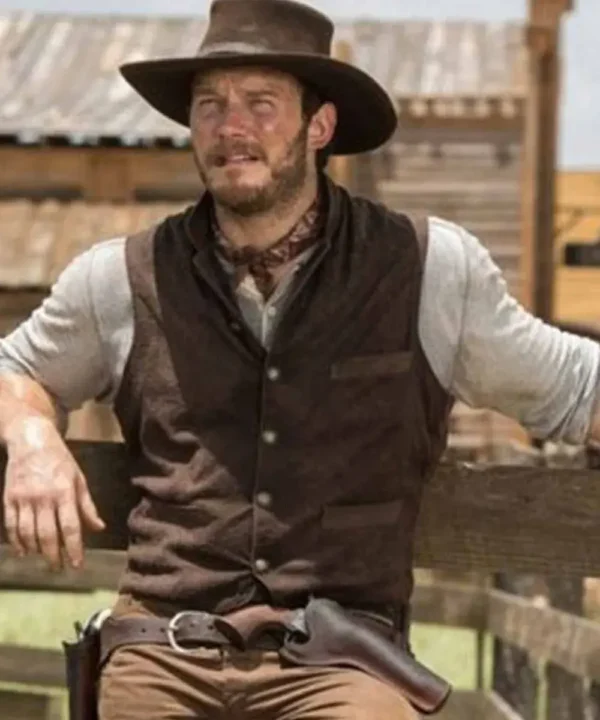 Chris Pratt The Magnificent Seven Suede Vest