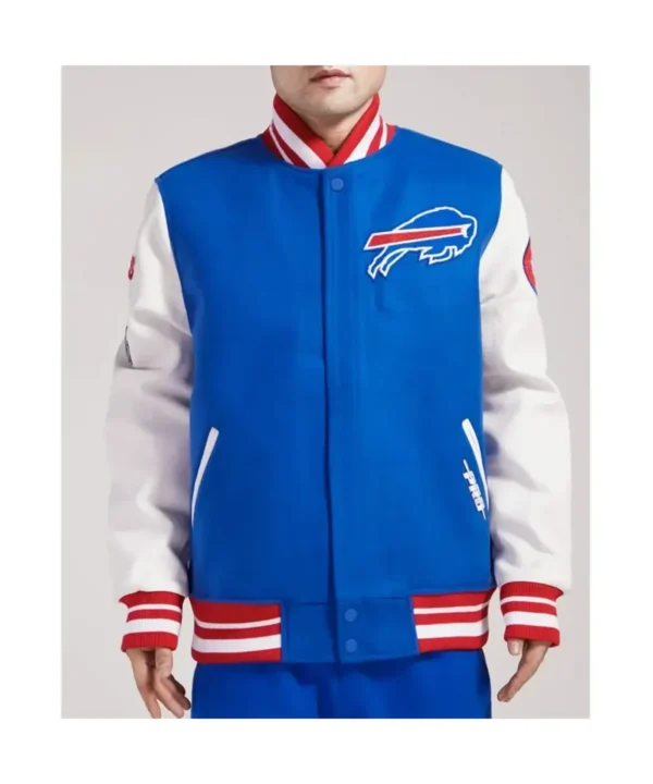 Buffalo Bills Old English Classic Rib Varsity Jacket