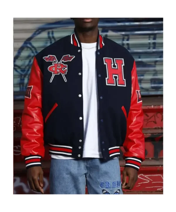 Men’s Howard University Black and Red Varsity Jacket