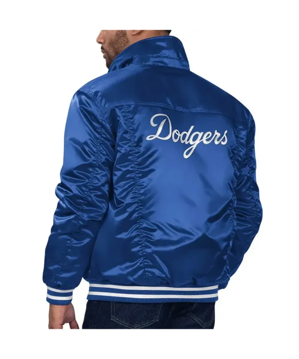 LA Dodgers Royal Silver Tab Trucker Jacket