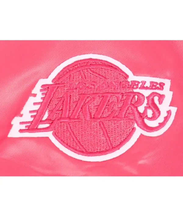 Los Angeles Lakers Triple Pink Satin Jacket