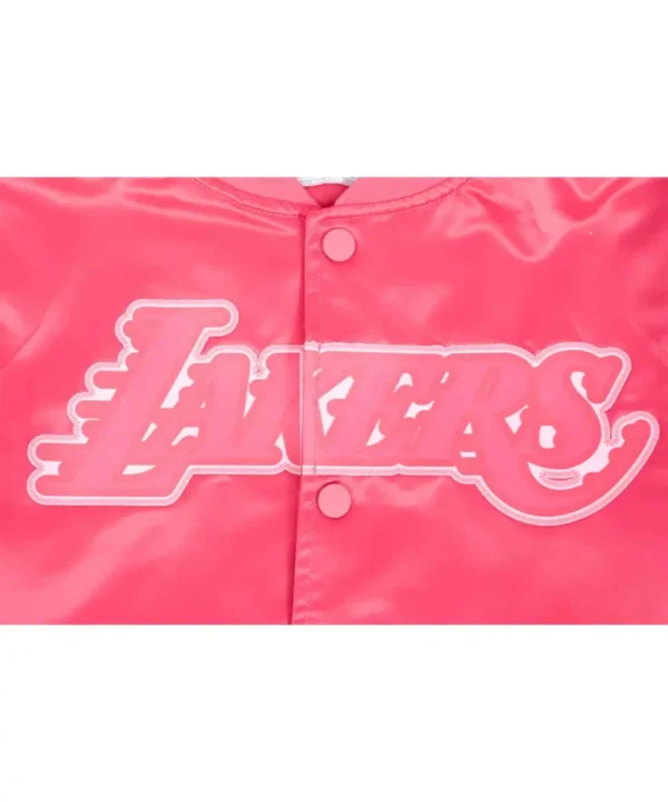 Los Angeles Lakers Triple Pink Satin Jacket