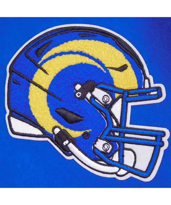 LA Rams Mashup Rib Varsity Wool/Leather Jacket
