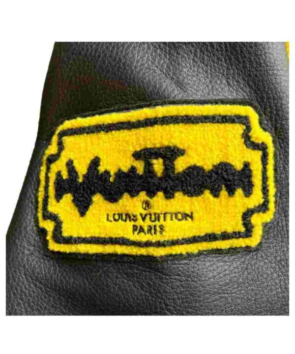 Mens Louis Vuitton Yellow Varsity Jacket