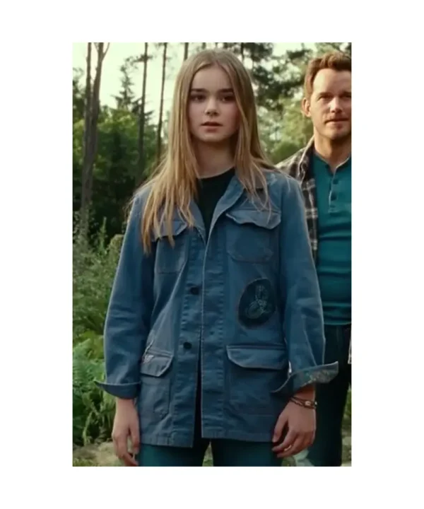 Jurassic World Dominion Isabella Sermon Denim Blue Jacket