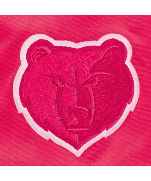 Memphis Grizzlies Triple Pink Satin Jacket