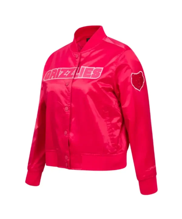 Memphis Grizzlies Triple Pink Satin Jacket