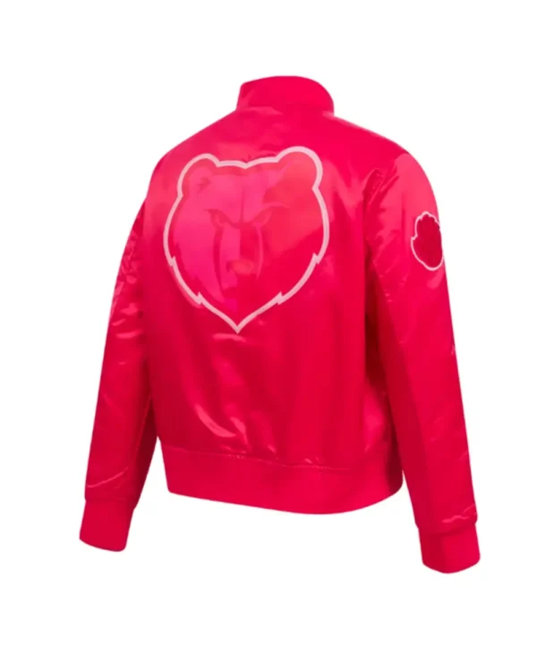 Memphis Grizzlies Triple Pink Satin Jacket