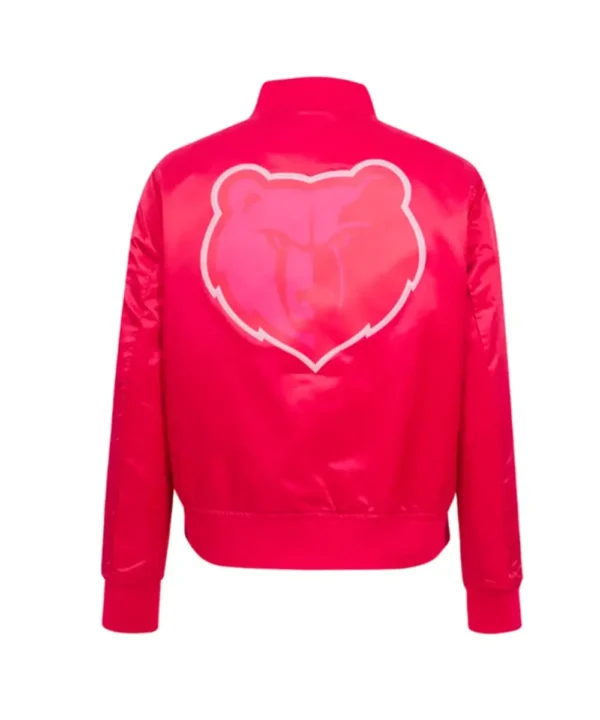 Memphis Grizzlies Triple Pink Satin Jacket