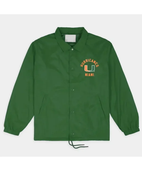 Miami Hurricanes Classic U Logo Coaches Jacket