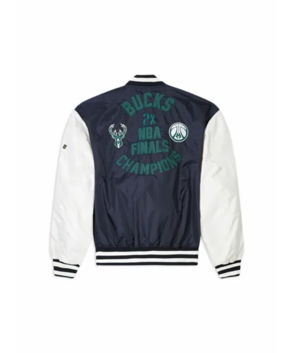 Milwaukee Bucks X Alpha X New Era L-2B Bomber Jacket