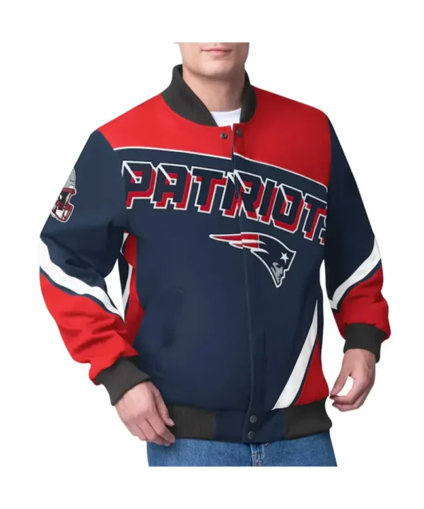 New England Patriots Maximum Racing Navy Jacket