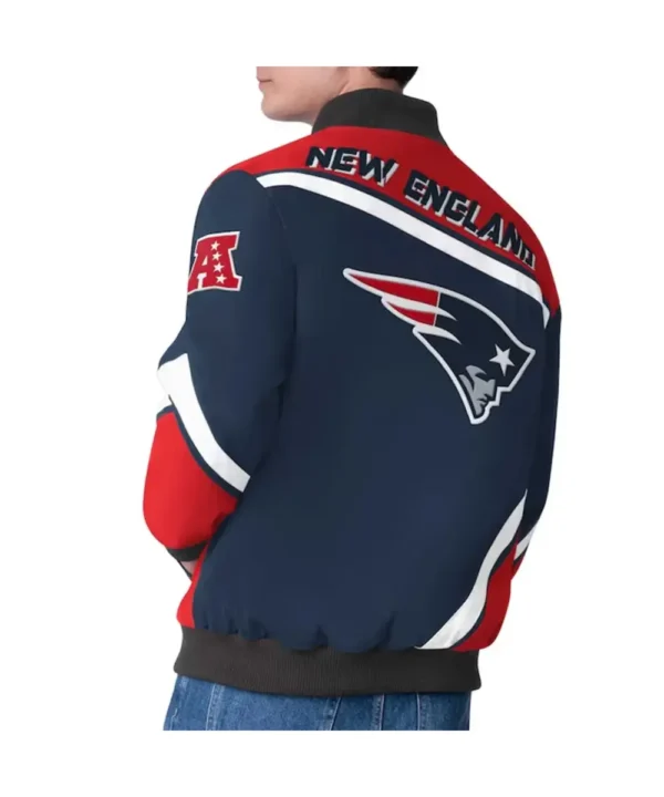 New England Patriots Maximum Racing Navy Jacket