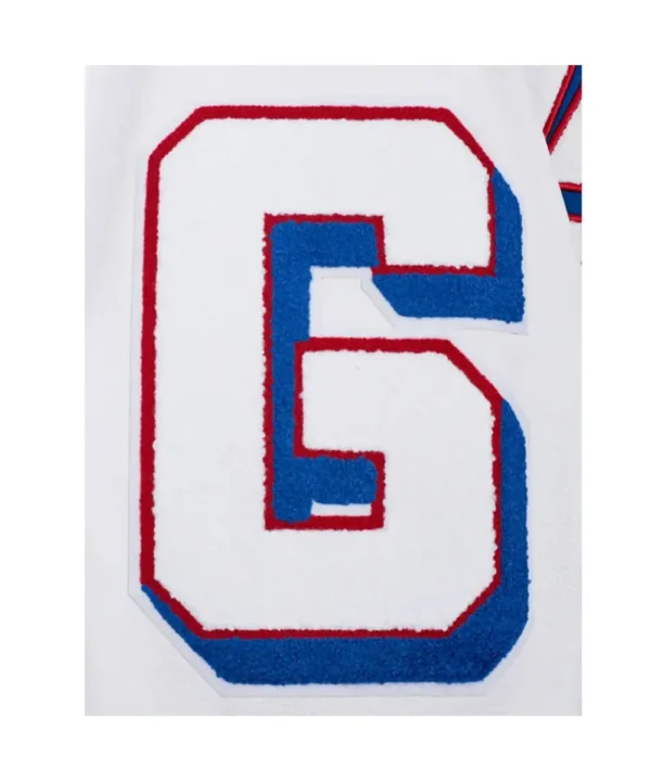 NY Giants Mashup Rib Varsity Wool/Leather Jacket