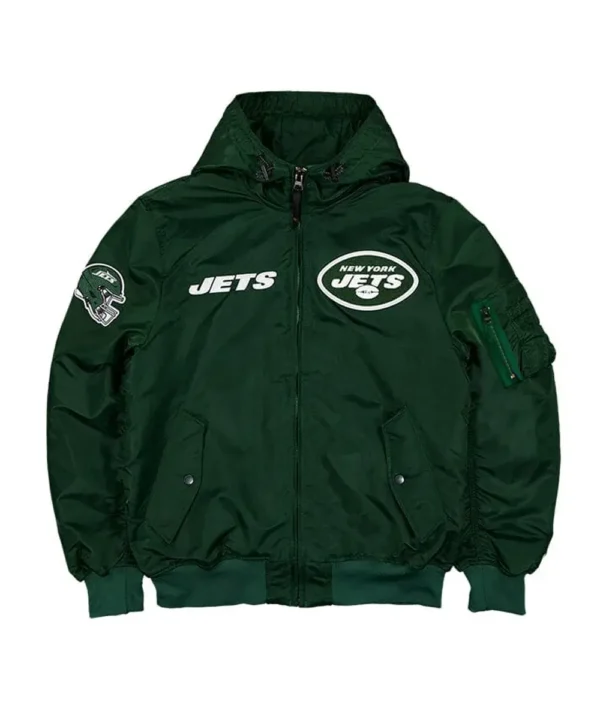 NY Jets Historic L-2B Hooded Bomber Jacket