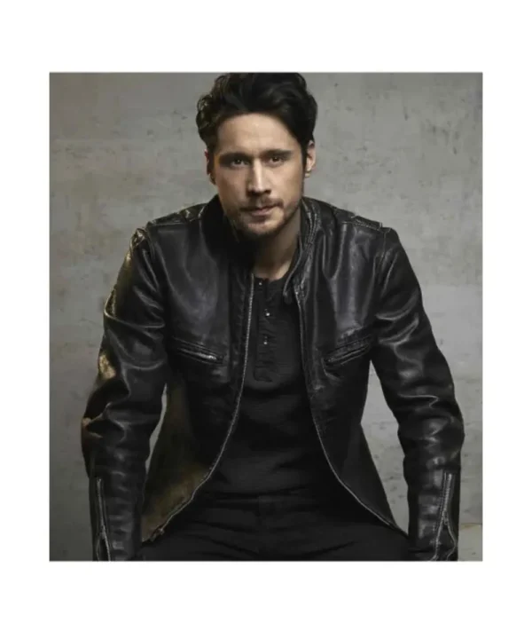 Peter Gadiot Queen of the South Leather Jacket