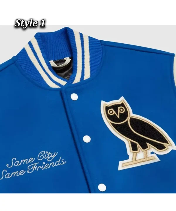 OVO Same City Same Friends Varsity Jacket