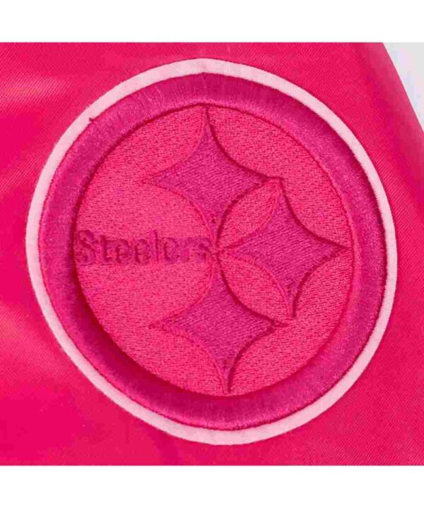 Pittsburgh Steelers Triple Pink Satin Jacket