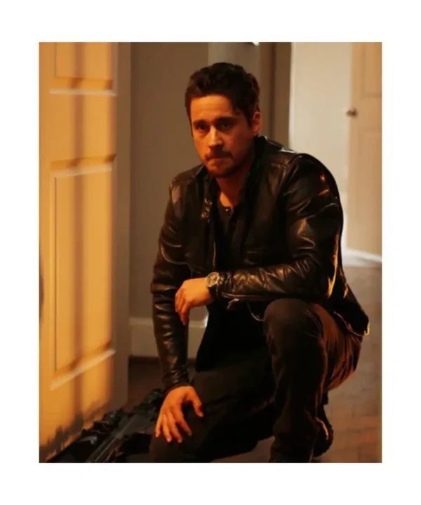 Peter Gadiot Queen of the South Leather Jacket