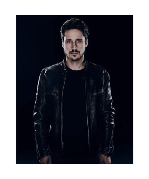 Peter Gadiot Queen of the South Leather Jacket