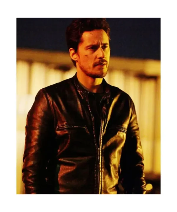 Peter Gadiot Queen of the South Leather Jacket