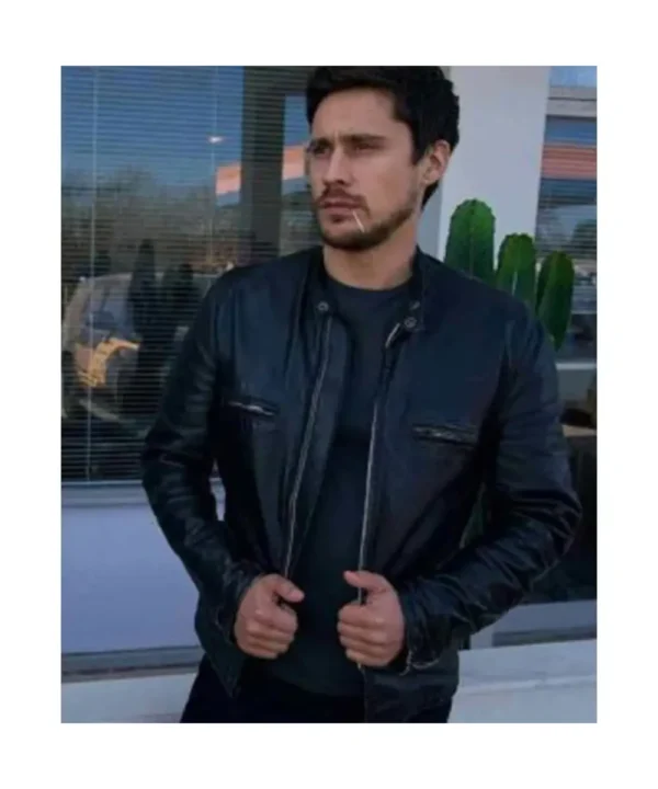 Peter Gadiot Queen of the South Leather Jacket