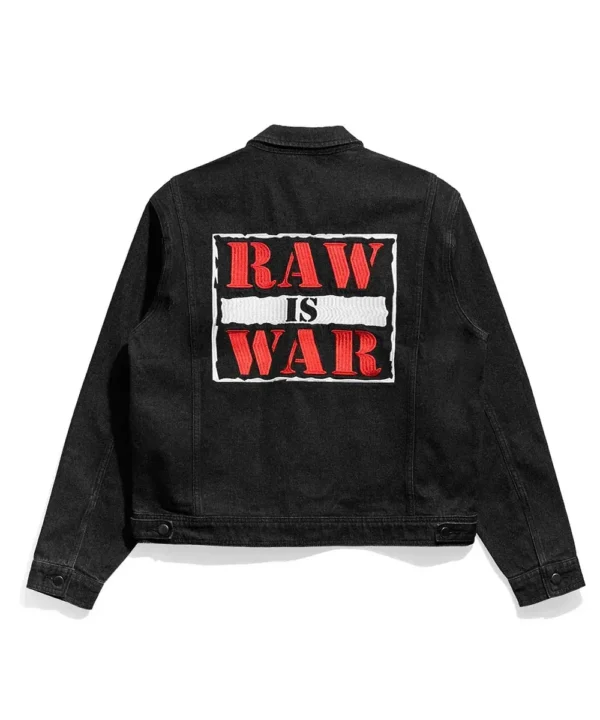 Raw is War Black Denim Jacket