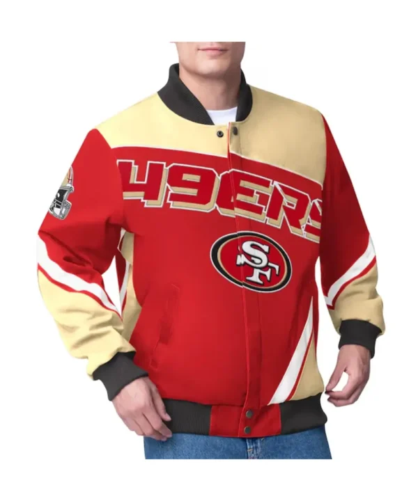 San Francisco 49ers Maximum Racing Scarlet Jacket