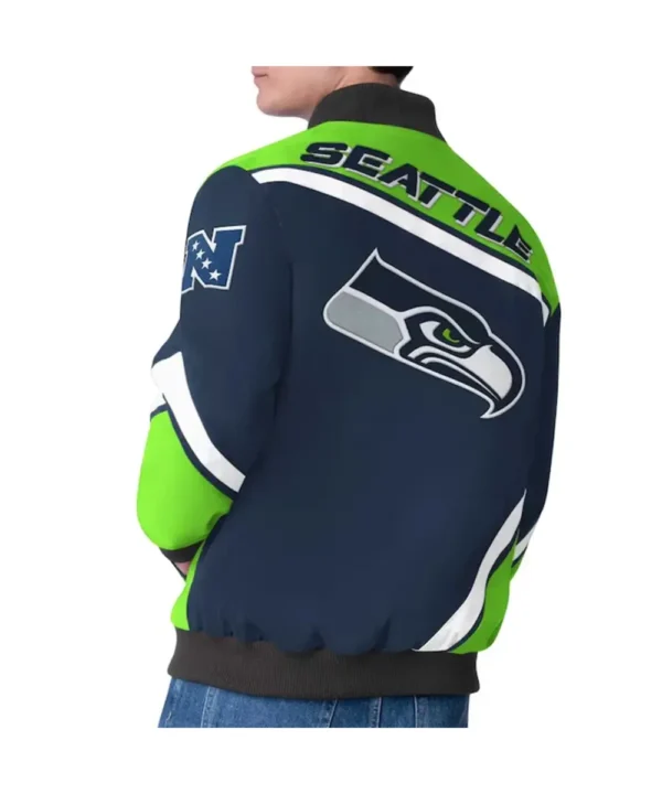 Seattle Seahawks Maximum Racing Navy Jacket