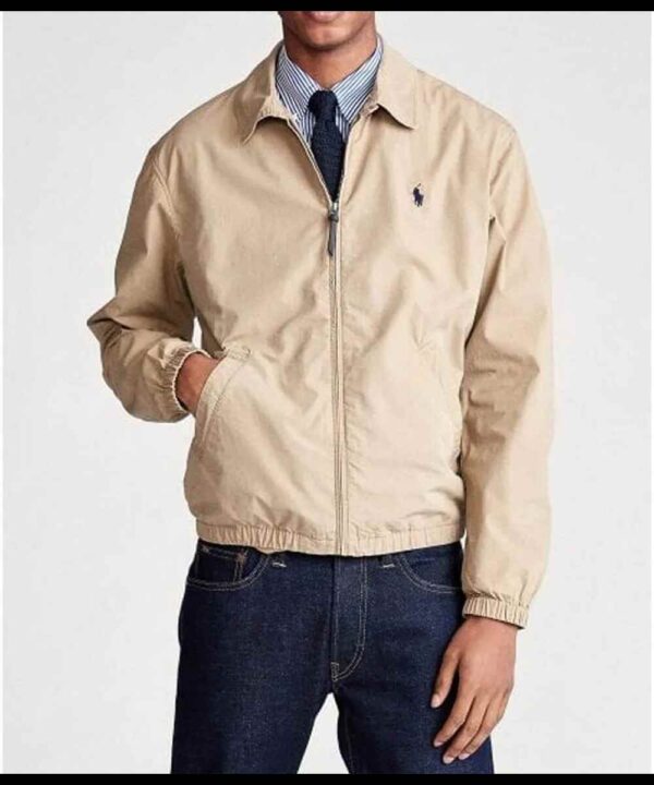 Adam Sandler Hustle Beige Cotton Jacket