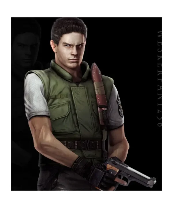 Resident Evil Chris Redfield Stars Green Vest