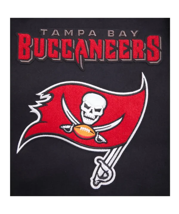 Tampa Bay Buccaneers Mashup Rib Varsity Wool/Leather Jacket