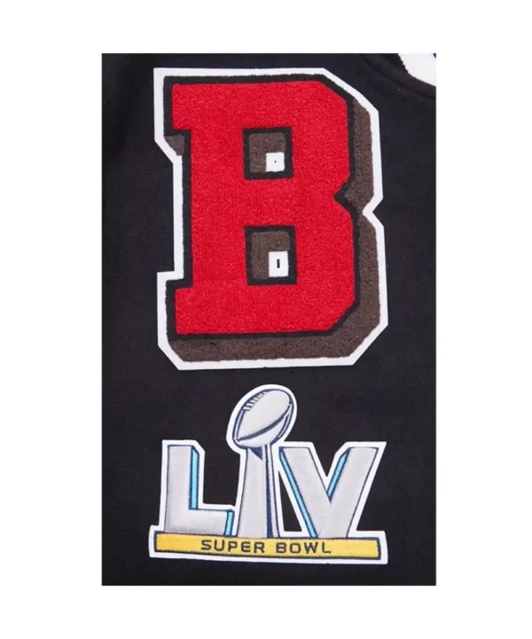 Tampa Bay Buccaneers Mashup Rib Varsity Wool/Leather Jacket