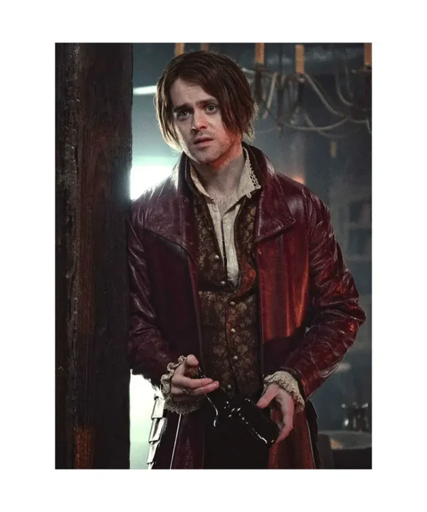 The Witcher Joey Batey Maroon Coat